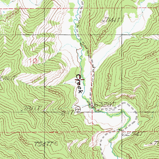 Topographic Map of Barton Canyon, UT