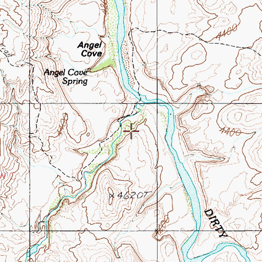Topographic Map of Beaver Wash, UT