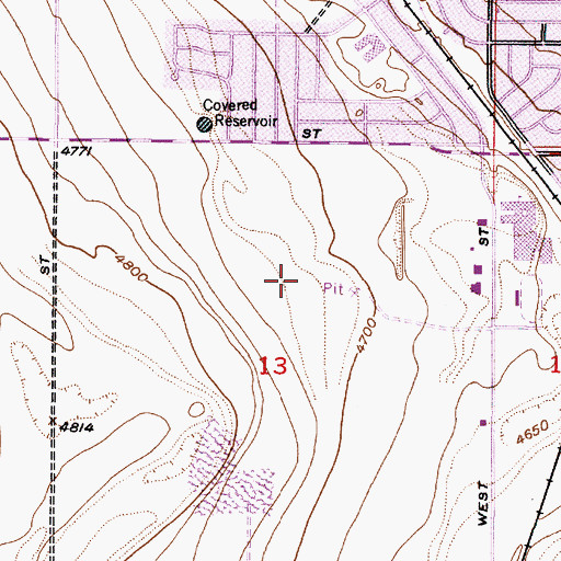 Topographic Map of Beehive Elementary School, UT
