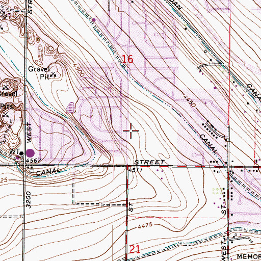 Topographic Map of Bennion Junior High School, UT