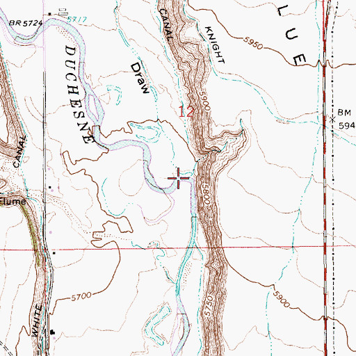 Topographic Map of Benson Creek, UT