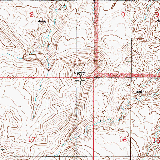 Topographic Map of Berry Springs, UT