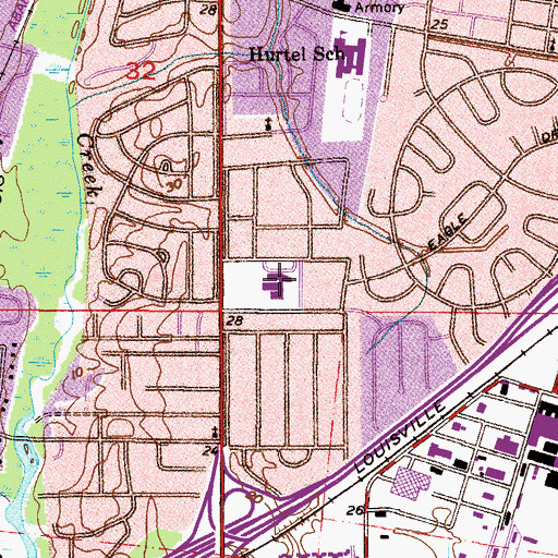 Topographic Map of Maryville Elementary School, AL