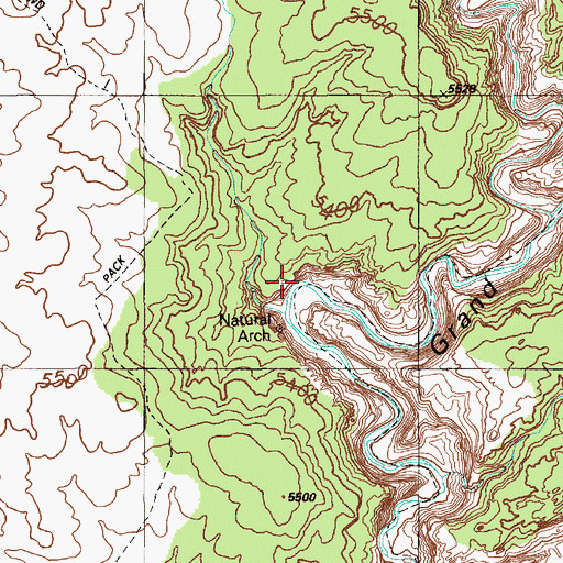 Topographic Map of Big Ruin, UT