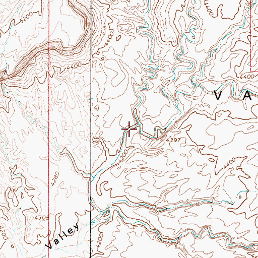 Topographic Map of Blackburn Creek, UT