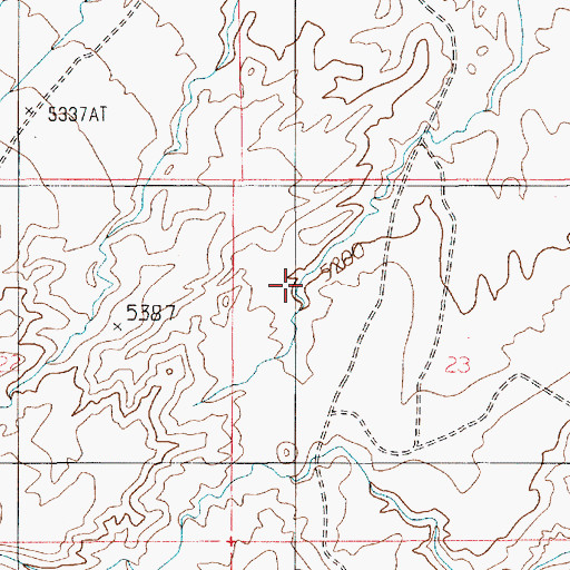Topographic Map of Blue Knoll, UT