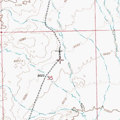 Topographic Map of Bonanza Power Plant, UT