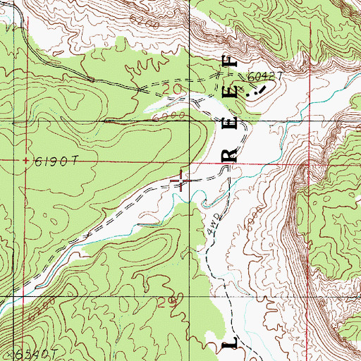 Topographic Map of Bone Flat, UT