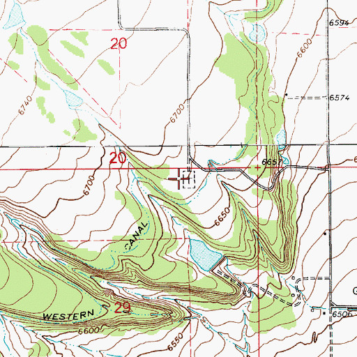 Topographic Map of Boneta - Mountain Home Cemetery, UT