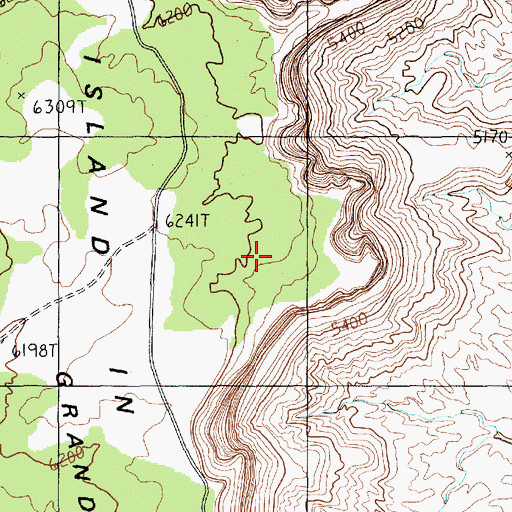 Topographic Map of Buck Canyon Overlook, UT