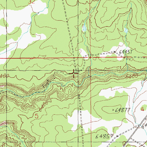 Topographic Map of Bullet Canyon Trailhead, UT
