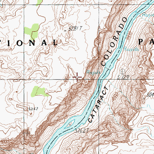 Topographic Map of The Button, UT