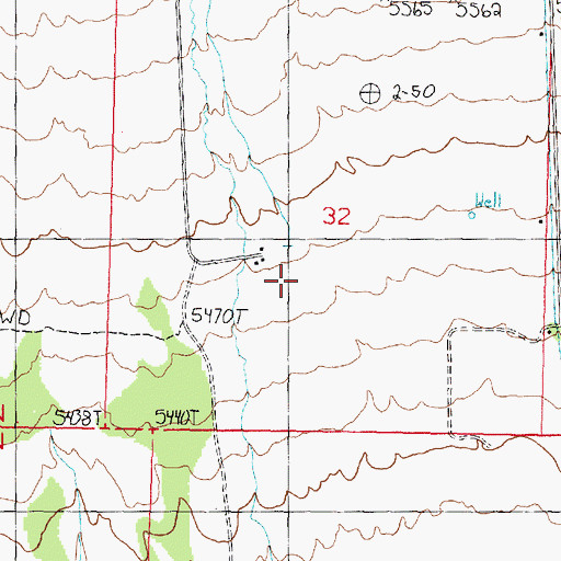 Topographic Map of C-Bar Ranch, UT