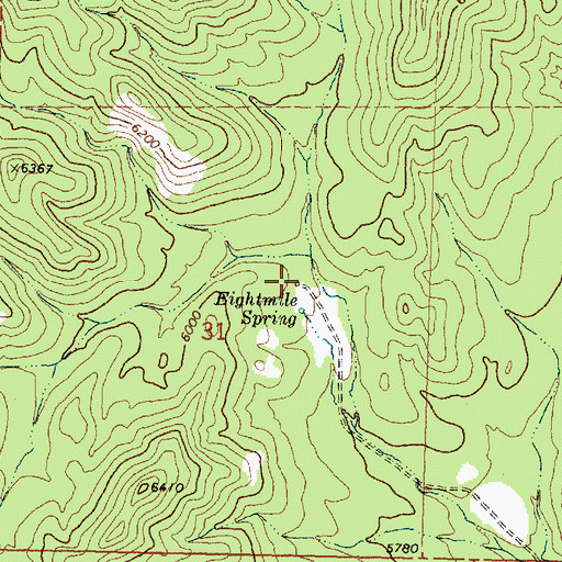 Topographic Map of CCC Camp, UT