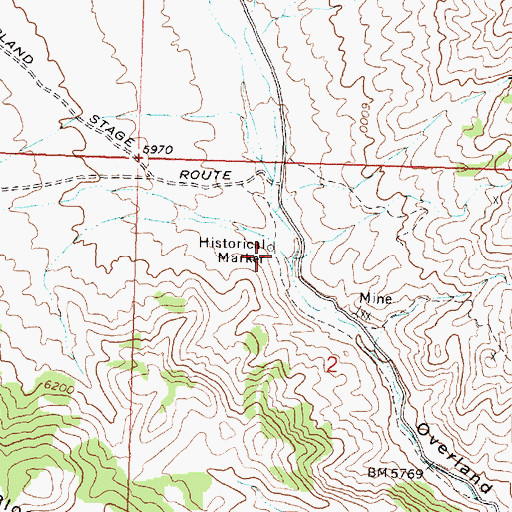 Topographic Map of Canon Pony Express Station Monument, UT