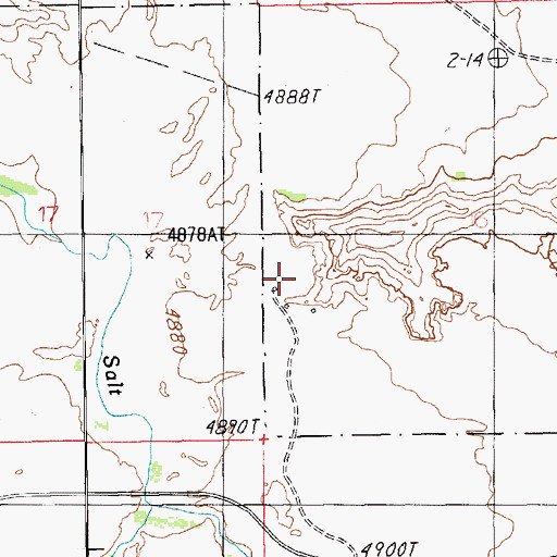 Topographic Map of Canyonlands Resort, UT
