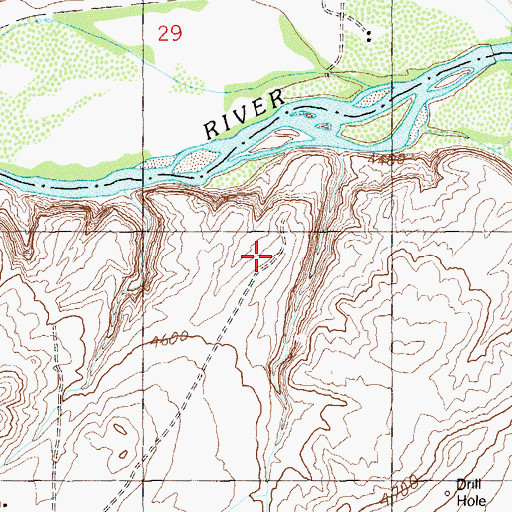 Topographic Map of Cara Del Eco Ruins, UT
