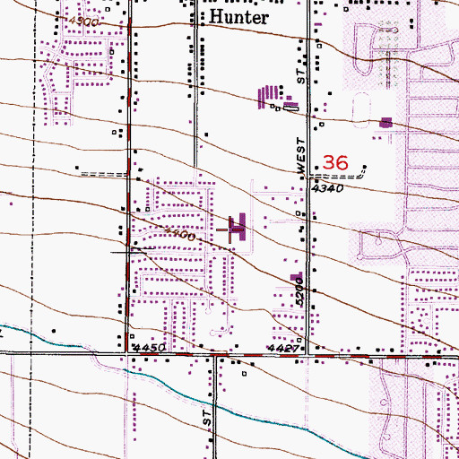 Topographic Map of Carl Sandburg Elementary School, UT