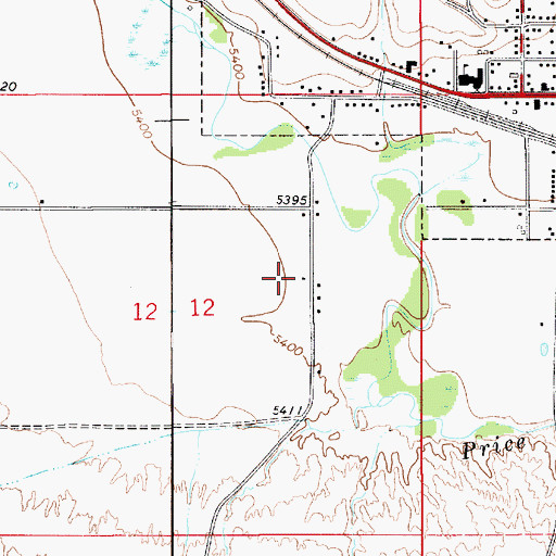 Topographic Map of Castle Valley, UT
