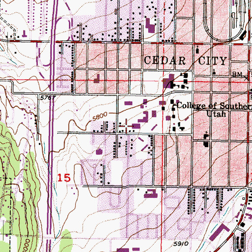 Topographic Map of Success Academy, UT