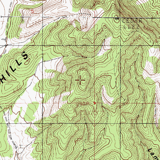 Topographic Map of Cedar Mountain, UT
