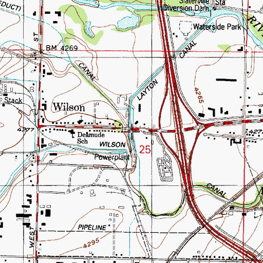 Topographic Map of Century Campground, UT