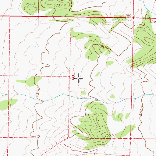 Topographic Map of Circus Hollow Wildlife Management Area, UT