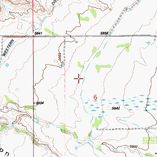 Topographic Map of Clipper Canal, UT