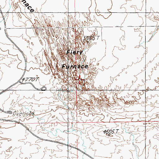 Topographic Map of Cloister Arch, UT