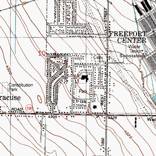 Topographic Map of Cook Elementary School, UT
