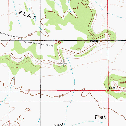 Topographic Map of Cottonwood Holes, UT