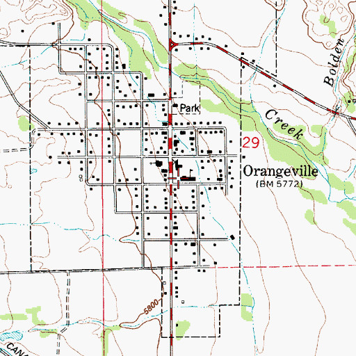 Topographic Map of Cottonwood Elementary School, UT