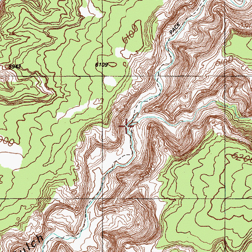 Topographic Map of Coyote Canyon, UT
