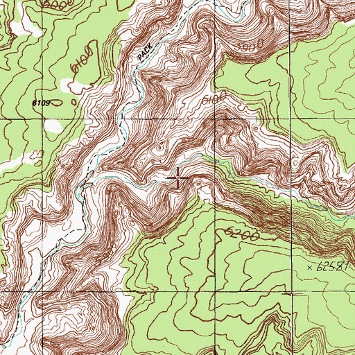 Topographic Map of Coyote Spring, UT