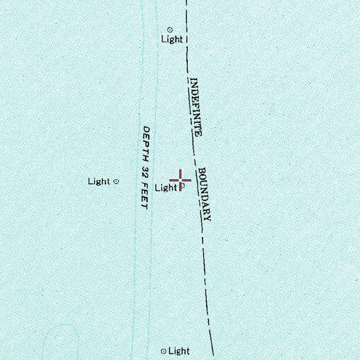 Topographic Map of Mobile Bay Light, AL