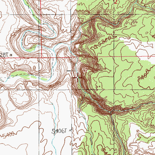 Topographic Map of Deer Canyon Spring, UT