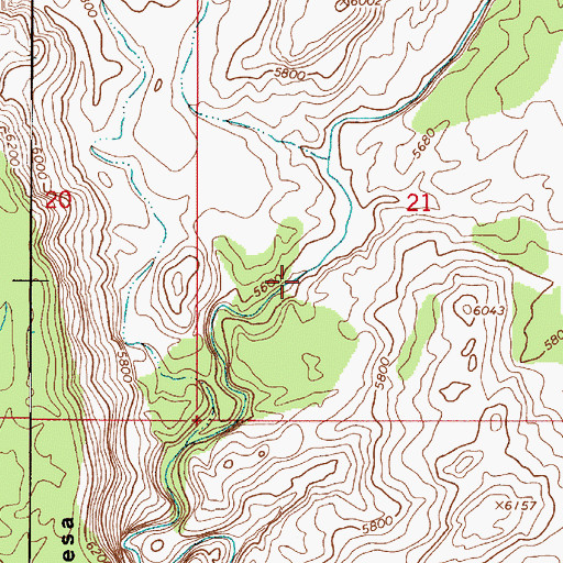 Topographic Map of Deer Creek Recreation Area, UT