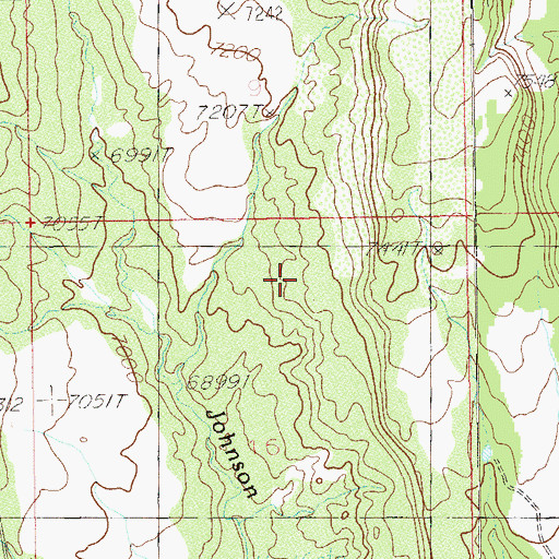 Topographic Map of Delicate Arch Trail, UT