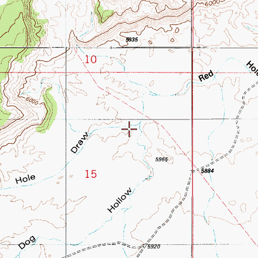 Topographic Map of Dog Hollow, UT