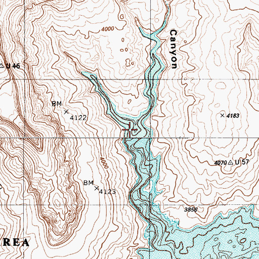 Topographic Map of Driftwood Canyon, UT