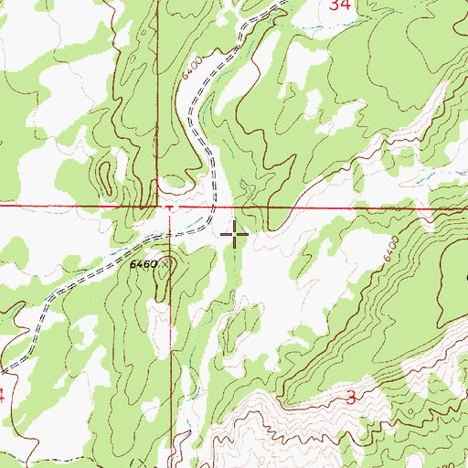 Topographic Map of Dugout Canyon, UT