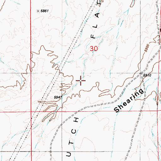 Topographic Map of Dutch Flat, UT