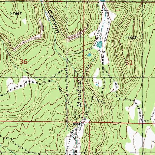 Topographic Map of East Canyon, UT