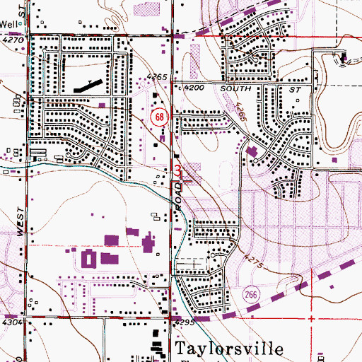 Topographic Map of Eisenhower Junior High School, UT