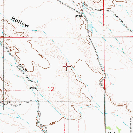 Topographic Map of Eli Hollow, UT