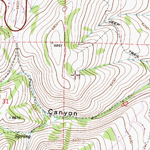 Topographic Map of Fays Trailer Park, UT