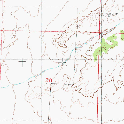 Topographic Map of First Baptist Church, UT