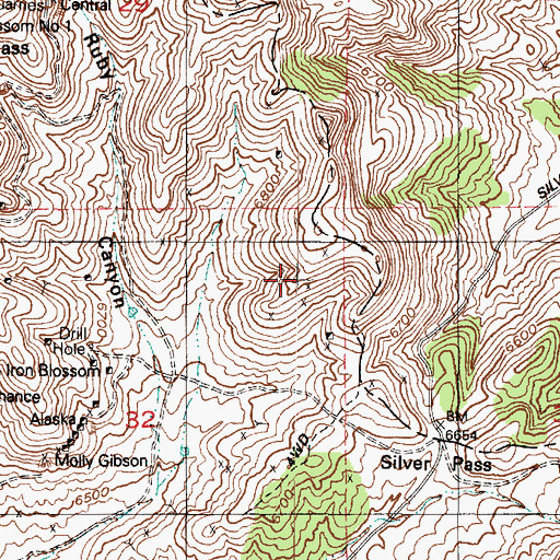 Topographic Map of Fitchville Ridge, UT