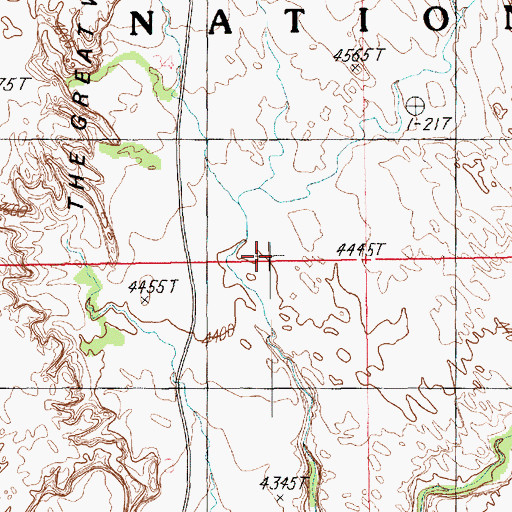 Topographic Map of Flatiron Arch, UT