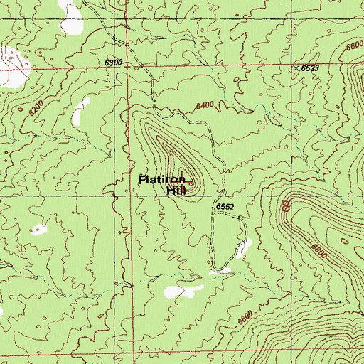 Topographic Map of Flatiron Hill, UT